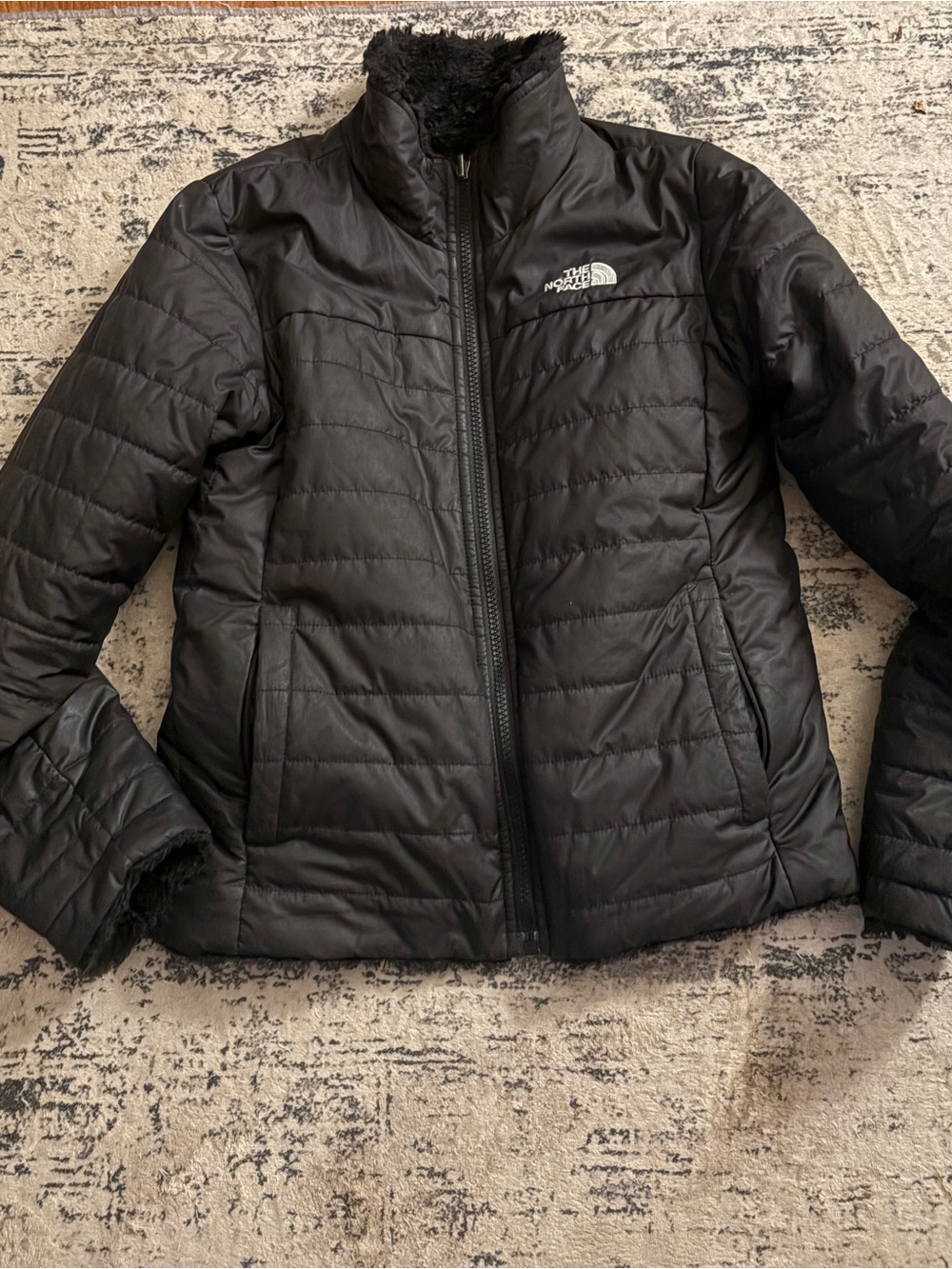 The North Face Black Kids Puffer Jacket Reversible